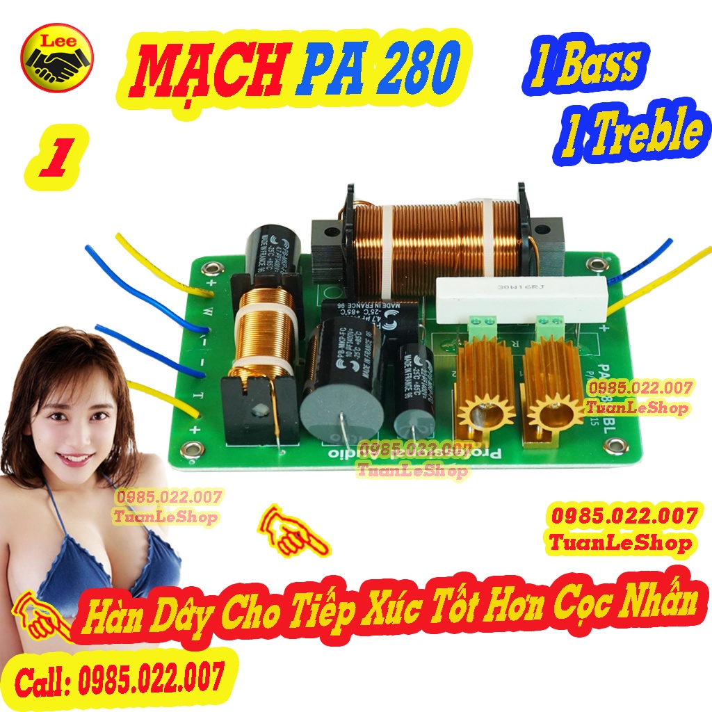 02 MẠCH PHÂN TẦN 2 LOA PA 280 HÀN DÂY - GIÁ 2 MẠCH LOA JB280 CAO CẤP