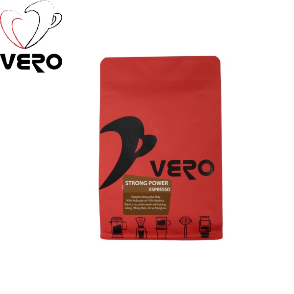 ( Chuyên dùng pha máy) Cà Phê Hạt Vero Strong Power Espresso 250g