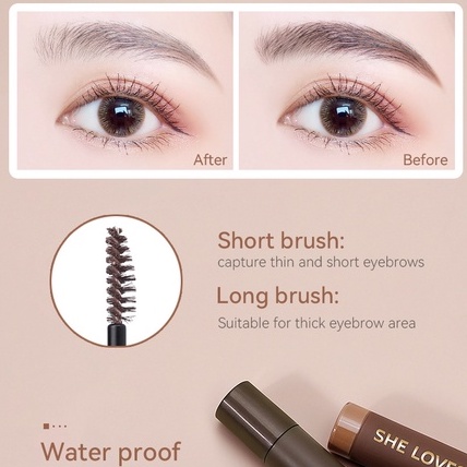 Gel tạo kiểu lông mày ba chiều kháng nước lâu trôi màu sắc thời trang