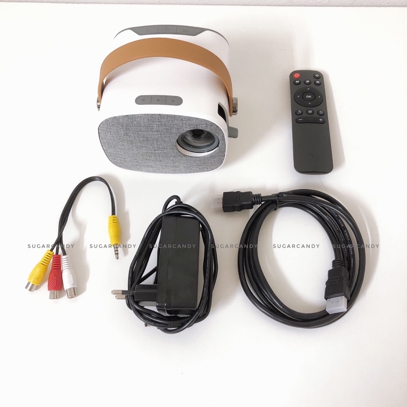 NEW 2022 - Máy chiếu mini YG230 chính hãng LEJIADA độ phân giải 1080p, hỗ trợ kết nối không dây qua điện thoại/ipad