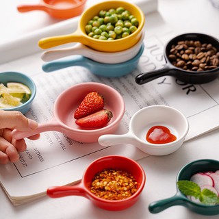 Chén sứ đựng nước chấm, đĩa nhỏ đựng gia vị có tay cầm đẹp ( có sẵn)
