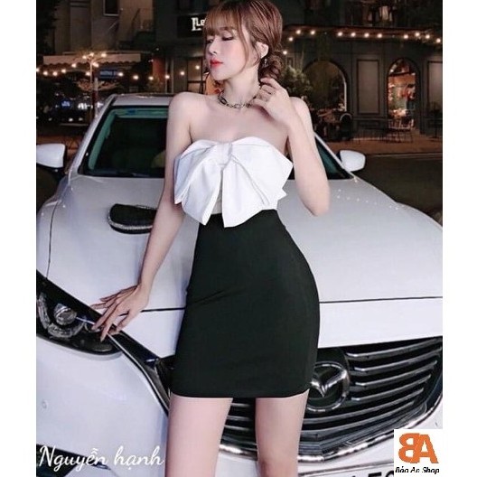 Áo ống croptop xoắn nơ ngực | BigBuy360 - bigbuy360.vn