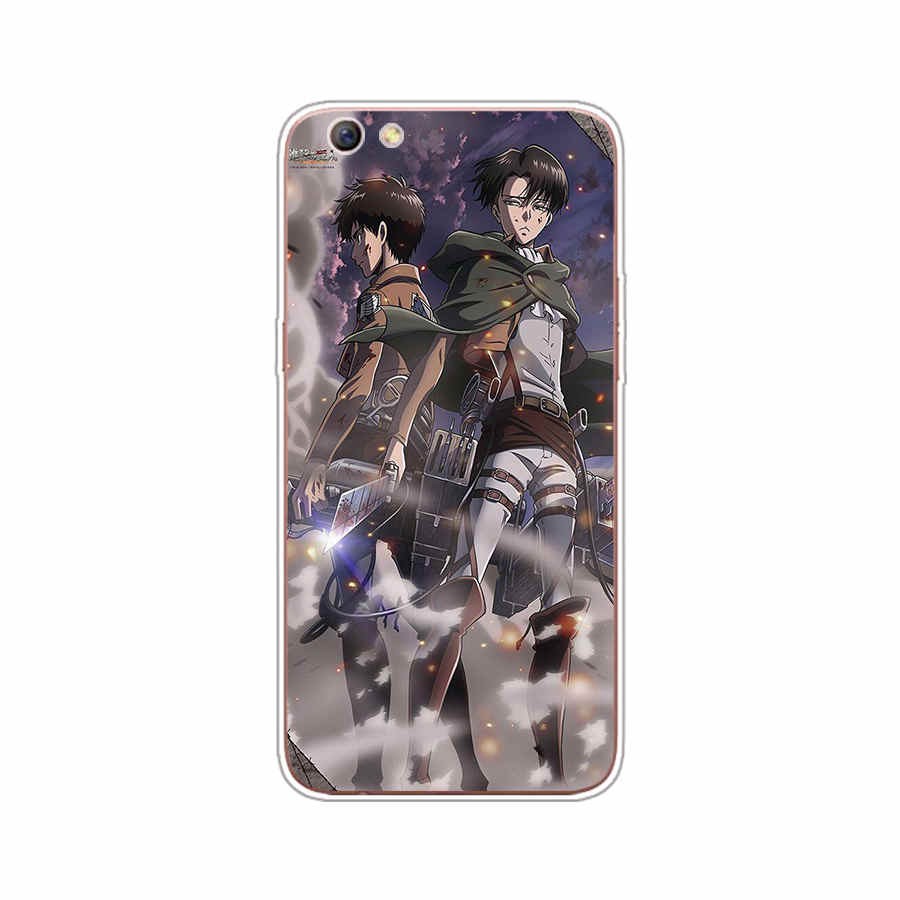 Ốp silicon Tpu Mềm In Hình Attack On Titan Cho Oppo Realme C1 / C2 / 2 Pro / A53 / 2015 / 2020 / R9S