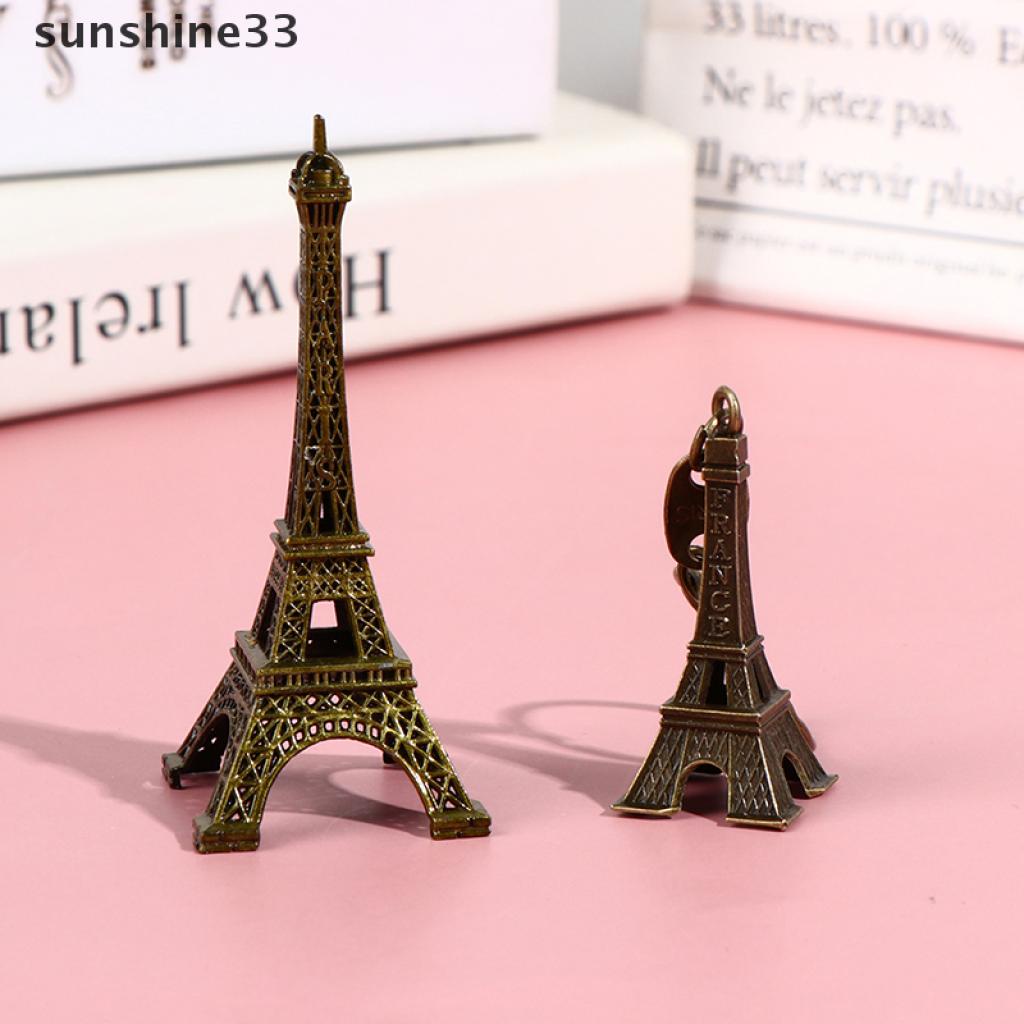 Mô hình tháp Eiffel bằng đồng phong cách cổ điển để trang trí bàn làm việc