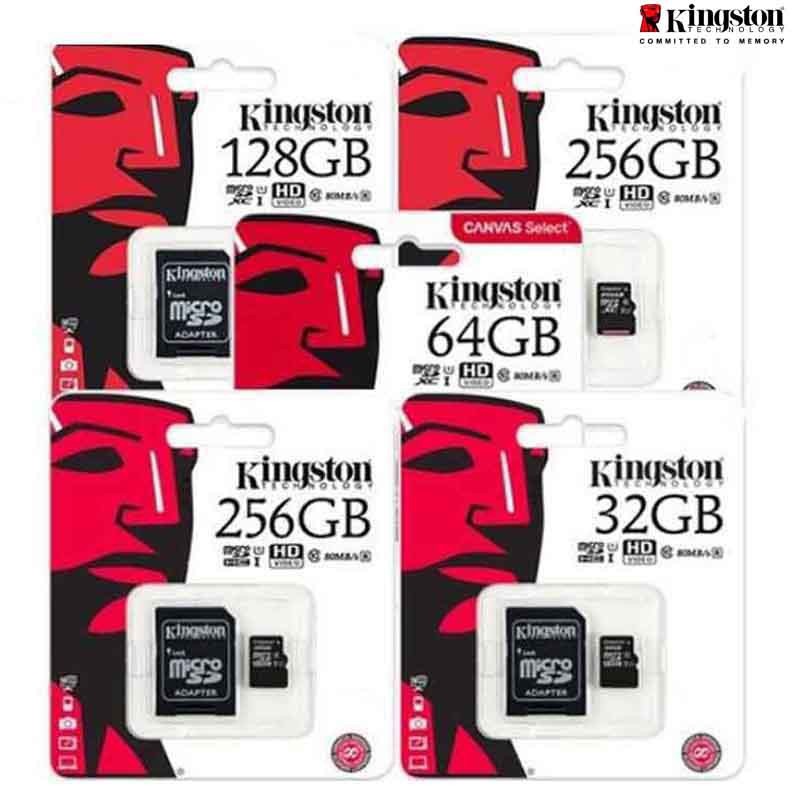 Thẻ nhớ microSD KINGSTON 32GB, 64GB, 128GB, 256GB class 10 - Hàng Chính Hãng - Bảo hành 5 năm