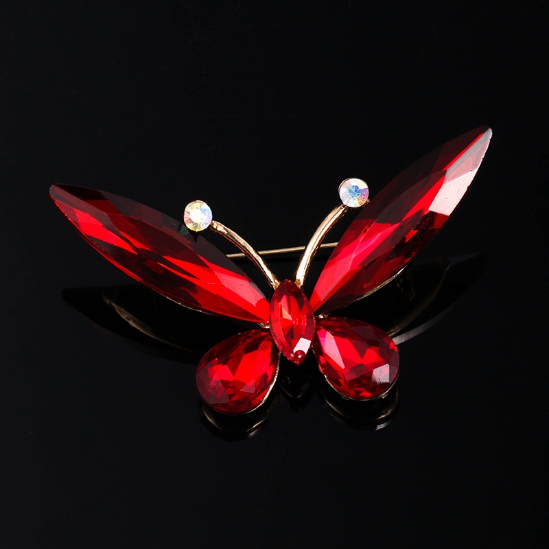 Ghim Cài Áo Hình Bướm Đính Đá Pha Lê Phong Cách Mới 2022