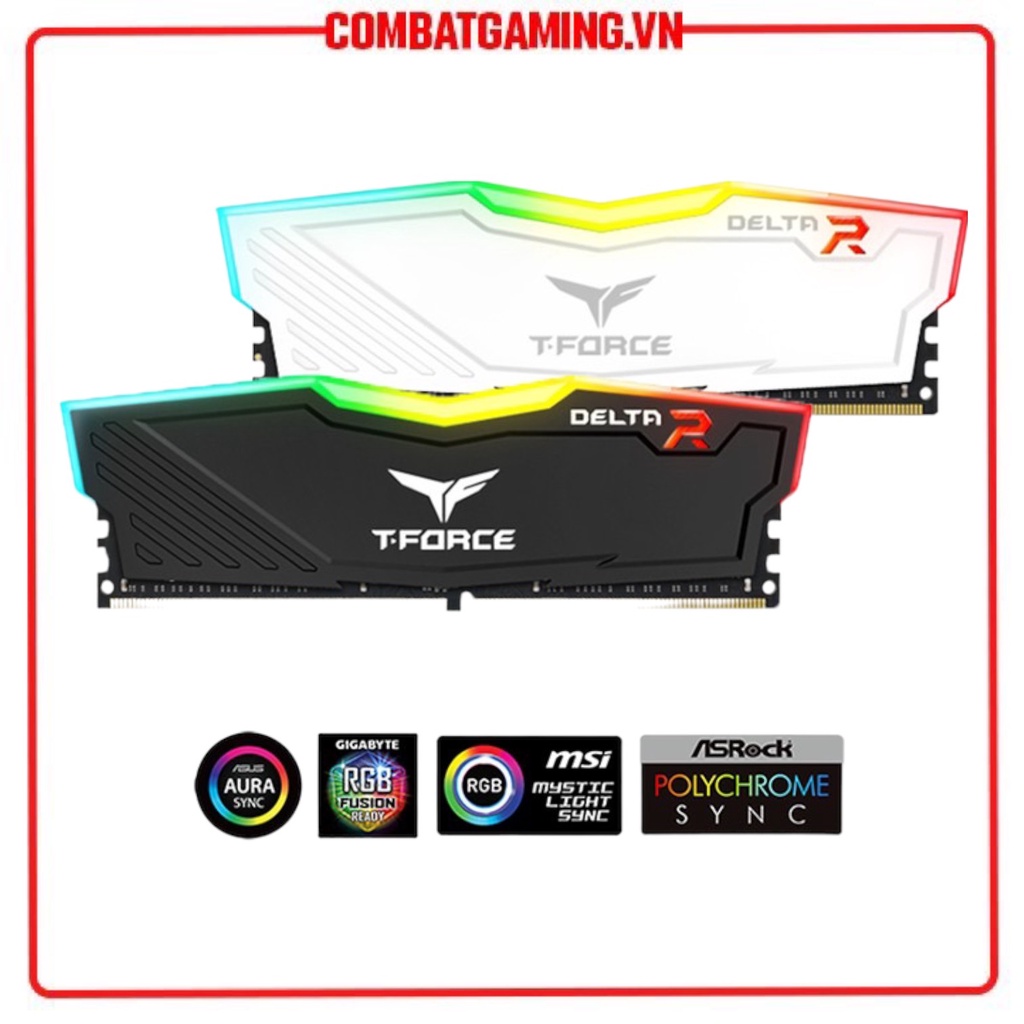 Ram Máy Tính Team TeamGroup T-Force Delta RGB 8GB 16GB 3200MHz 3600MHz Hàng Chính Hãng Npp Viễn Sơn