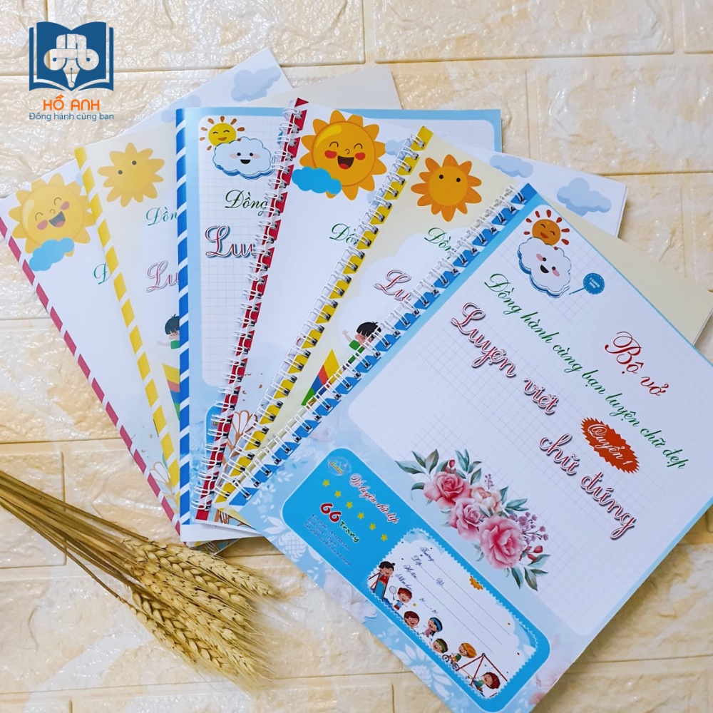 Bộ vở Đồng hành cùng bạn luyện chữ đẹp (Đứng, Nghiêng, Sáng tạo)