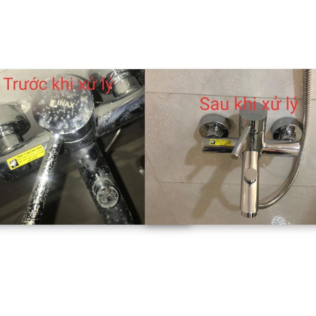 Tẩy Cặn Canxi plus Dr.C 4G,Làm Sạch Vòi Sen Inox,Bồn Rửa Bát,Vách Kính Nhà Tắm - hàng chính hãng DR C