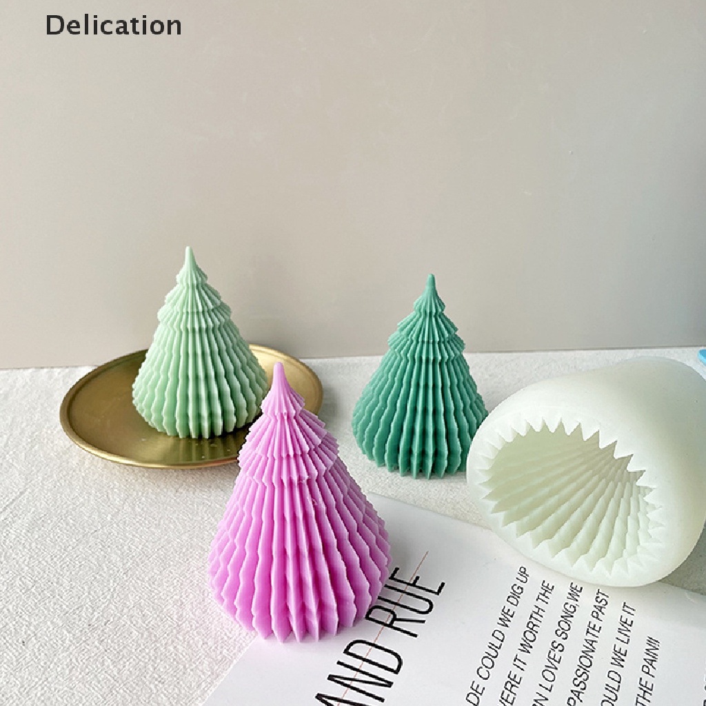 Khuôn Silicone Làm Xà Phòng / Sô Cô La Hình Cây Thông Giáng Sinh DIY