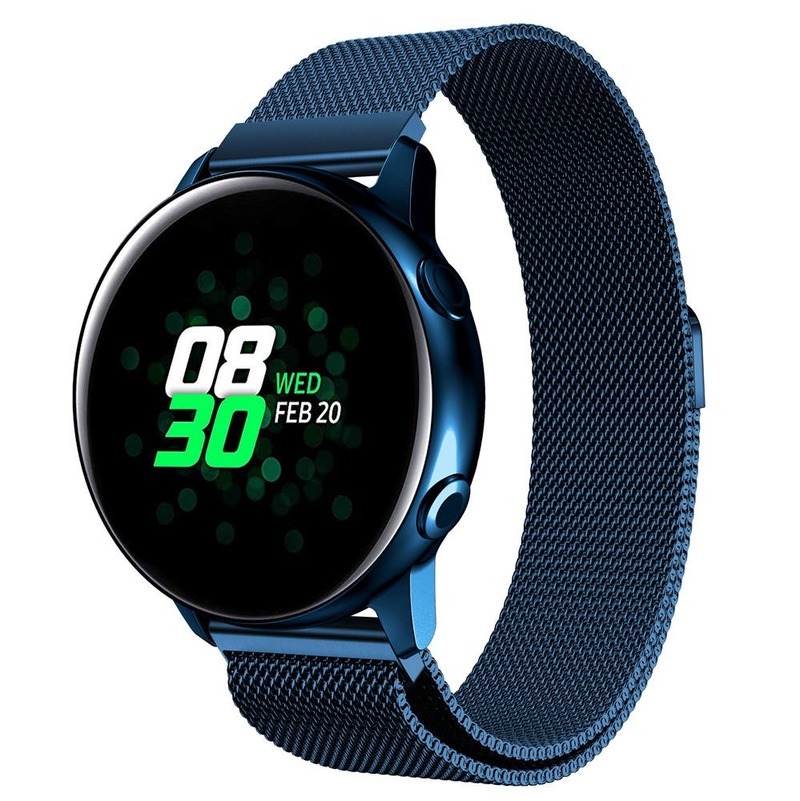 Dây Đeo Thép 20mm 22mm Siêu Mỏng Cho Đồng Hồ Samsung Galaxy Watch 3 41mm 45mm Gear S2 S3 S4 2 2neo