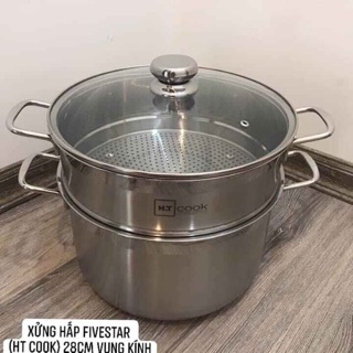 Nồi đôi kèm xửng hấp