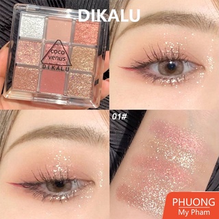 Bảng phấn mắt dikalu 9 ô coco venus 9 color eyeshadow