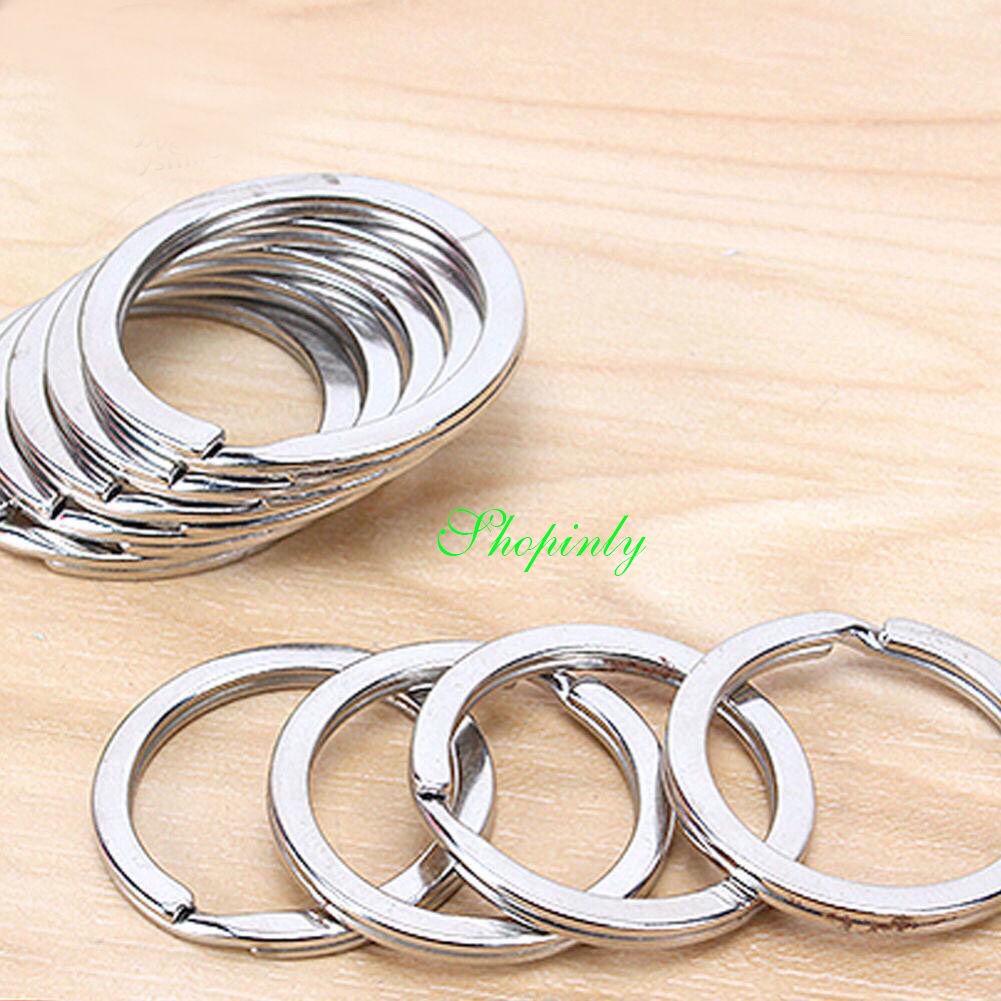 Khoen móc khoá dẹp inox 2.5cm - 3cm -3.5cm