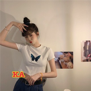 Áo Croptop nữ bướm KA