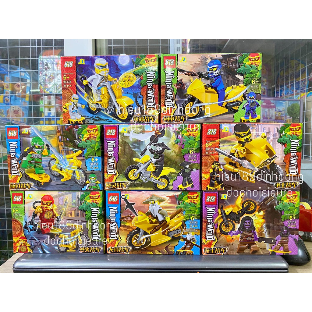 Lắp ráp xếp hình Ninjago xe máy ninja 98133