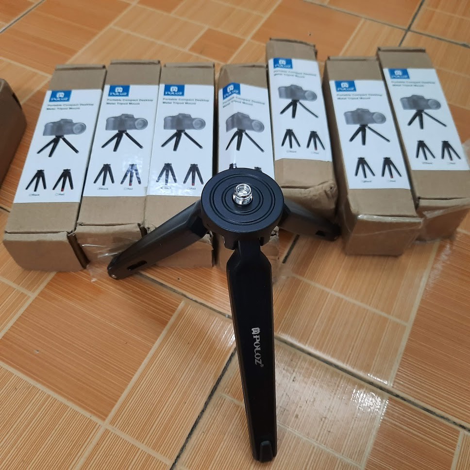 Tripod PULUZ mini bằng kim loại dùng cho điện thoại, máy ảnh, gimble chống rung | BigBuy360 - bigbuy360.vn
