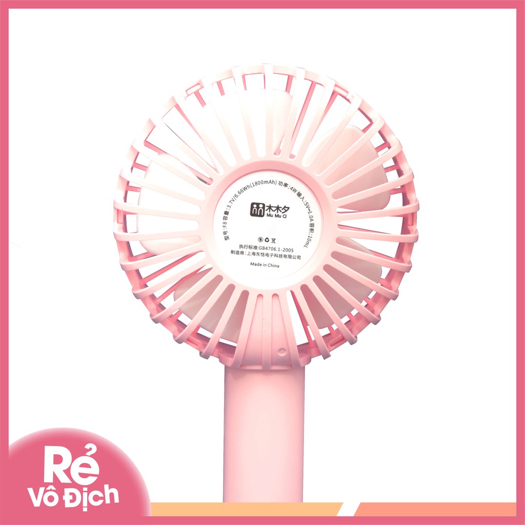 Quạt Phun Sương Hơi Nước Cầm Tay Mini  Quạt Tích Điện Với Dây Sạc USB Chất Lượng Siêu Mát Nội Địa Trung