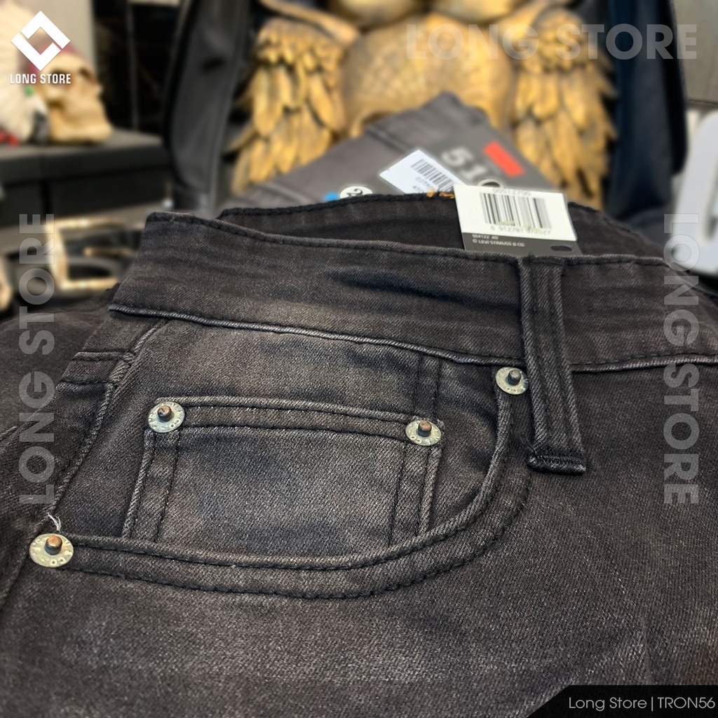 Quần jean nam đen bạc cao cấp ống đứng dáng ôm skinny chất bò co giãn đẹp chuẩn Hàn Quốc có big size Tron56 | BigBuy360 - bigbuy360.vn