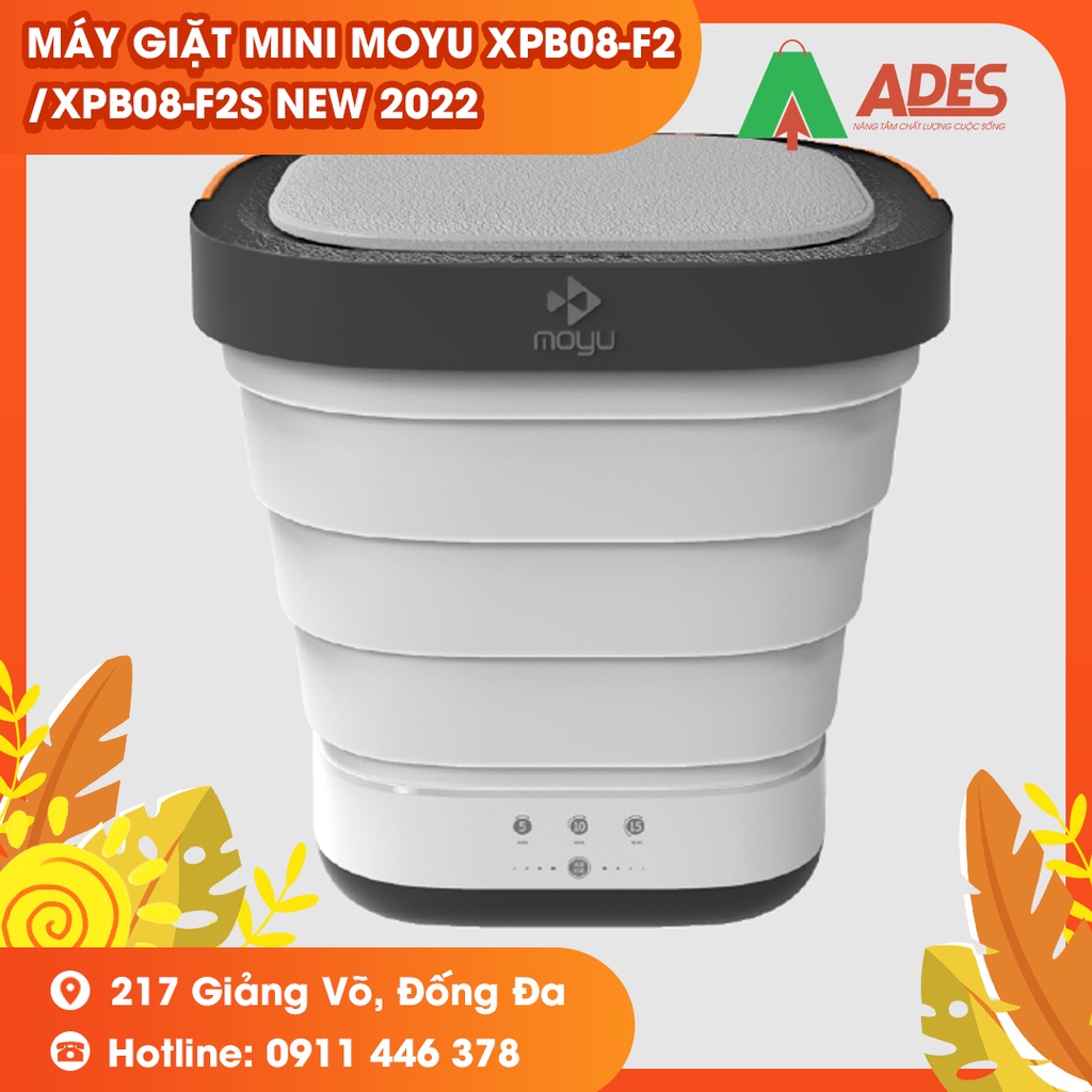 Máy giặt mini Moyu XPB08-F2/ XPB08-F2S gấp gọn có lồng vắt, tia UV khử khuẩn - HOT NEW 2022 - CỰC XINH