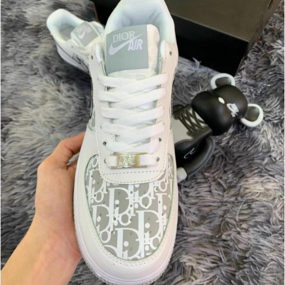 [Hot Trend - giảm giá] Giày Thể Thao Sneakers AF1 Dior Đen,𝐍𝐈𝐊𝐄 AIR FORCE ONE Xám Họa Tiết  siêu hot | BigBuy360 - bigbuy360.vn
