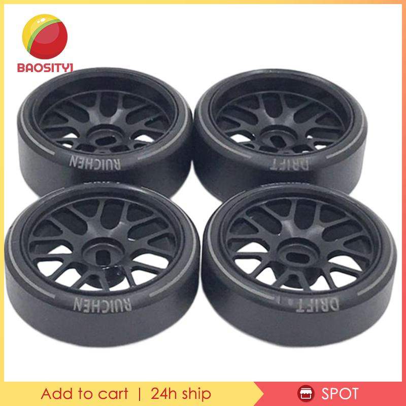 Bộ 4 Bánh Xe Cao Su Tỉ Lệ 1: 28 Dành Cho Xe Đồ Chơi Wltoys K989 Crawler