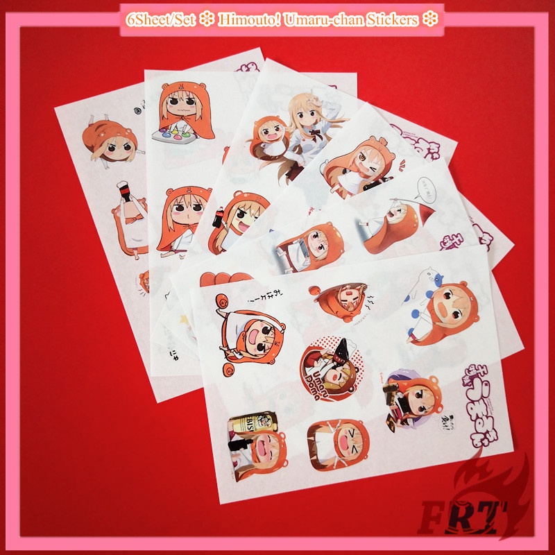 Bộ 6 Tờ Sticker Dán Hình Nhân Vật Anime Himouto! Umaru-Chan