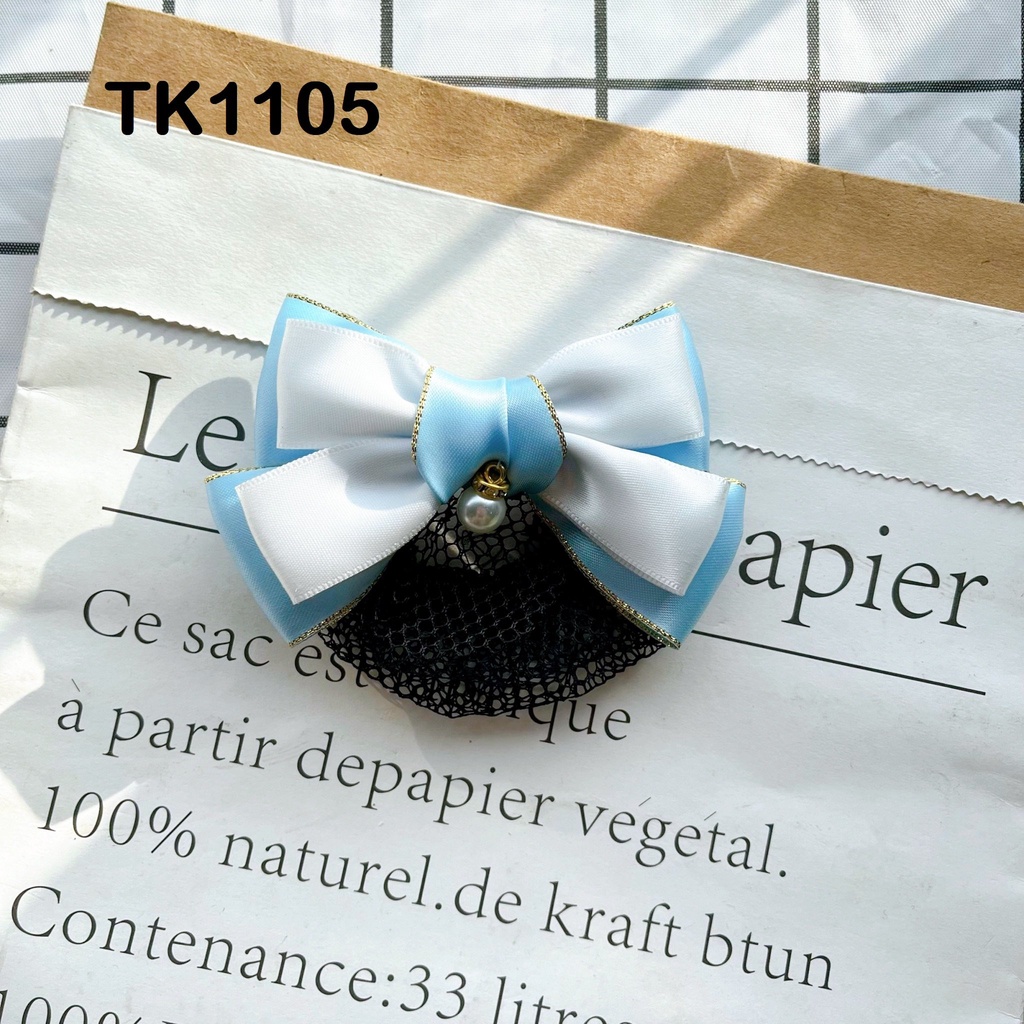 KẸP NƠ BÚI LƯỚI SATIN - HÀNG THIẾT KẾ  SALE SẬP SÀN
