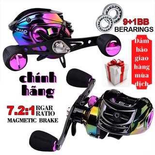 Tặng 1 dù câu bất kỳ -Máy câu lure máy ngang câu cá Proberos tay trái , tay phải tải cá 10kg mã