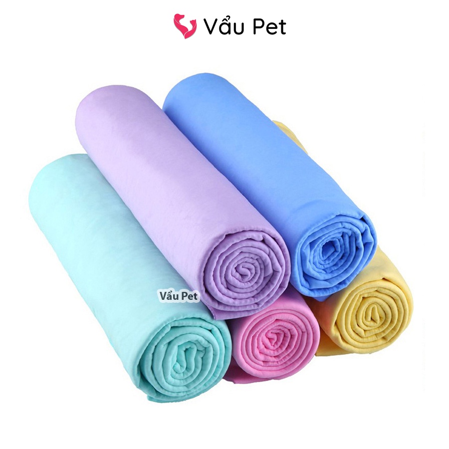 Khăn tắm cho chó mèo siêu thấm hút có hộp tiện lợi tiết kiệm thời gian Vẩu Pet Shop