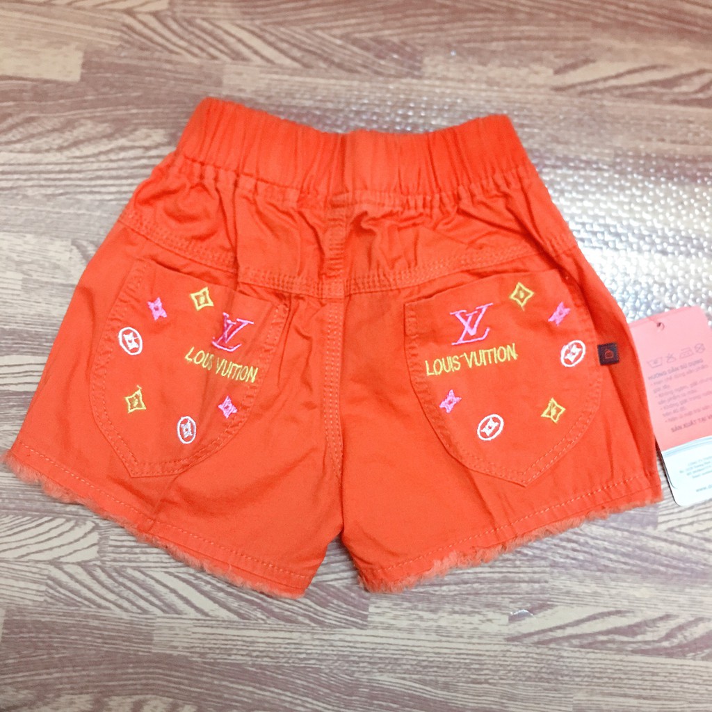 Dokma - Quần short kaki thuê chữ cho bé gái 2-6y DQ073