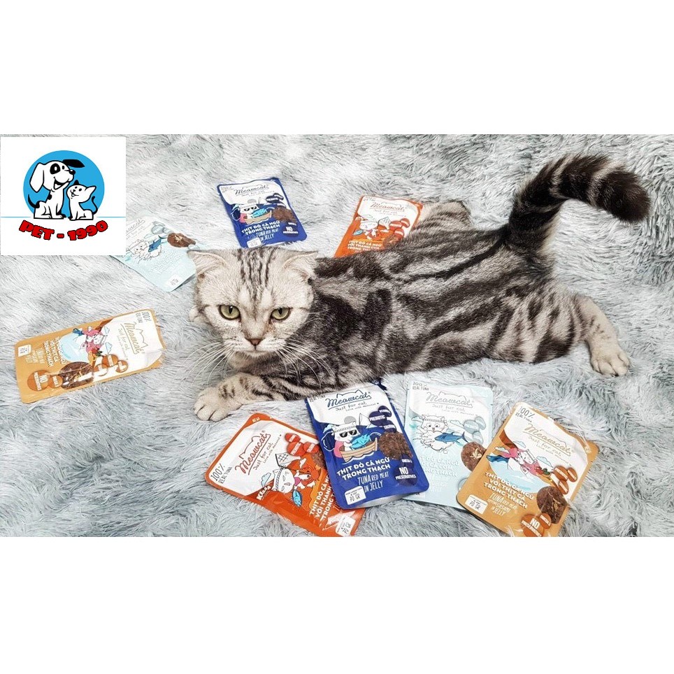 Thức Ăn Pate Dinh Dưỡng Meowcat Gói 70g - Súp Thưởng Thơm Ngon Bổ Dưỡng Cho Mèo