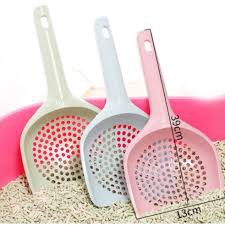 Xẻng cho mèo nhựa lúa mạch lớn 39cm xúc cát vệ sinh mèo