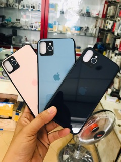 Ốp lưng kính Giả iphone 11 Dành cho iPhone7+/8+/X/XS, XR, XS MAX.