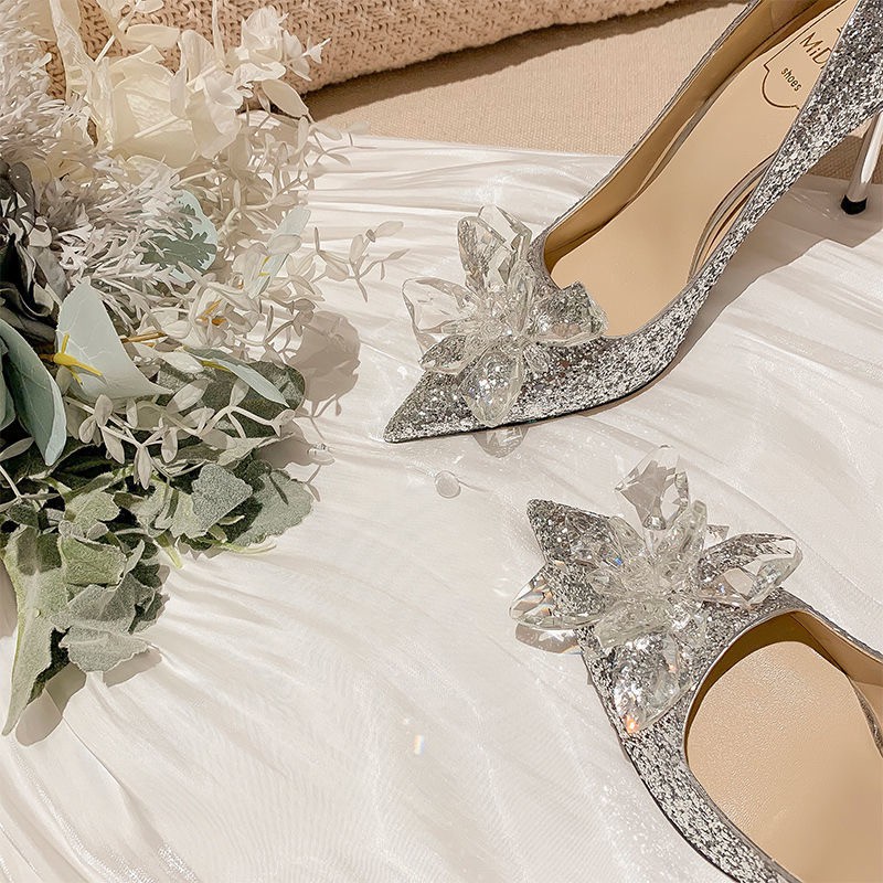 Giày Cao Gót Mũi Nhọn Thời Trang  - FORM CHUẨN kèm clip thật