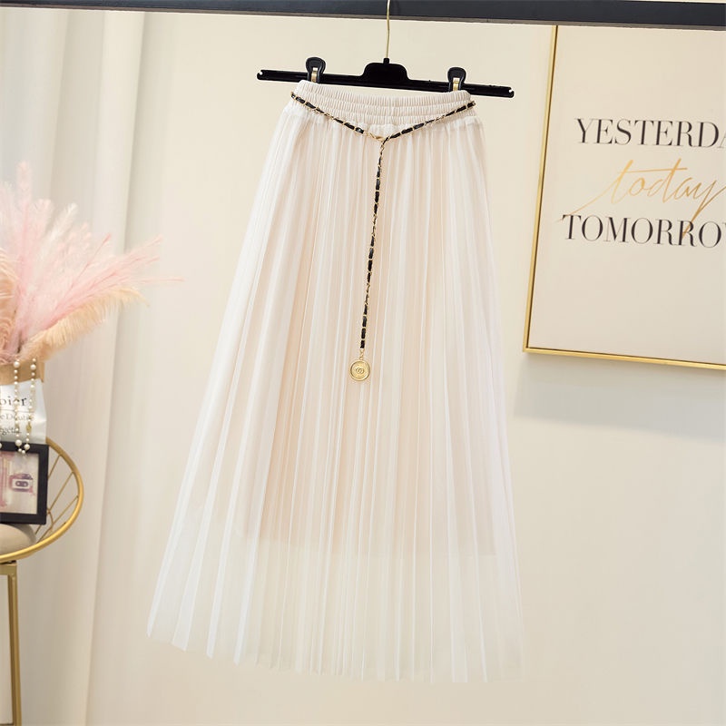 Chân Váy Ren Dài Công Chúa Dây Lưng Xích Thời Trang Style Nhật Bản Hàng Quảng Châu Siêu Rẻ | Smide Clothing