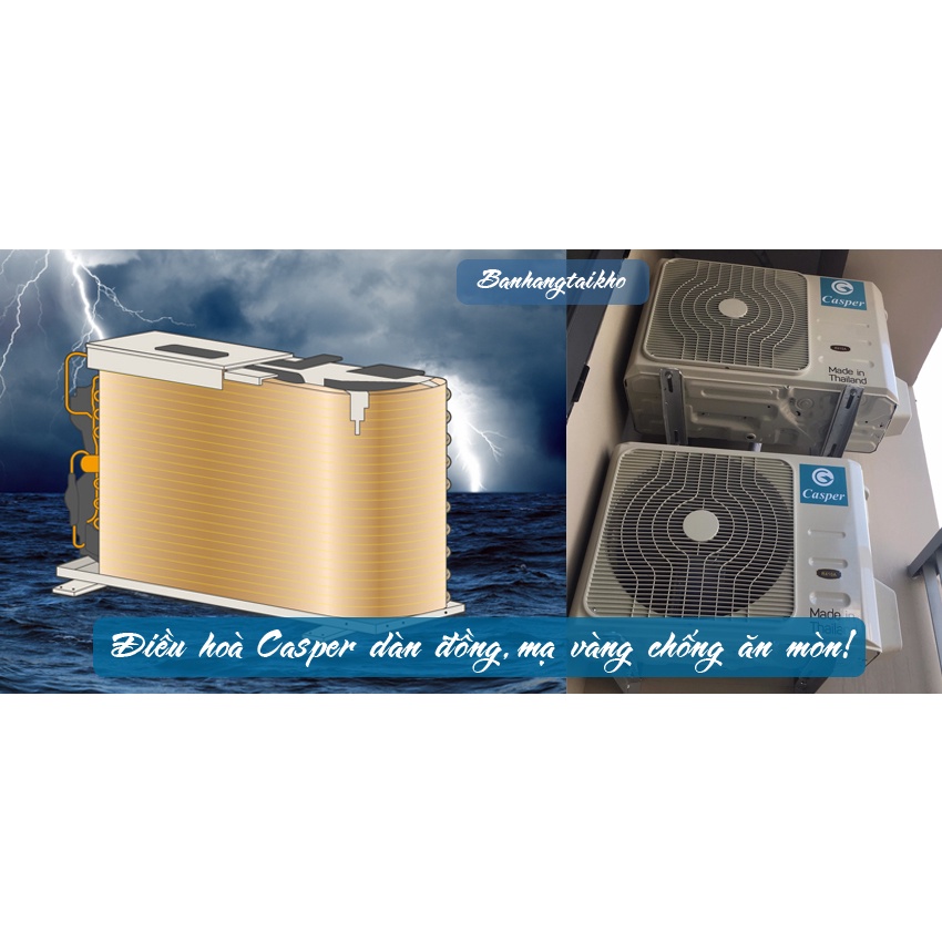 Điều hòa Casper 12000Btu cơ/ inverter 1 chiều KC-12FC32/GC-12IS33/ GSC-12IP25 Điện Máy Hải Đăng HN