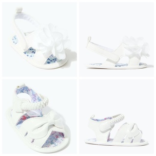 Dép tập đi sandal hoa trắng Matalan - UK authentic