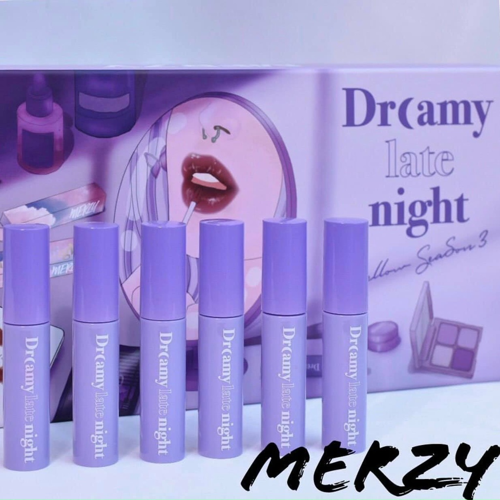 [NEW] Son Kem Lì, Mịn Mượt Nhẹ Môi Merzy Dreamy Late Night Mellow Tint 4g