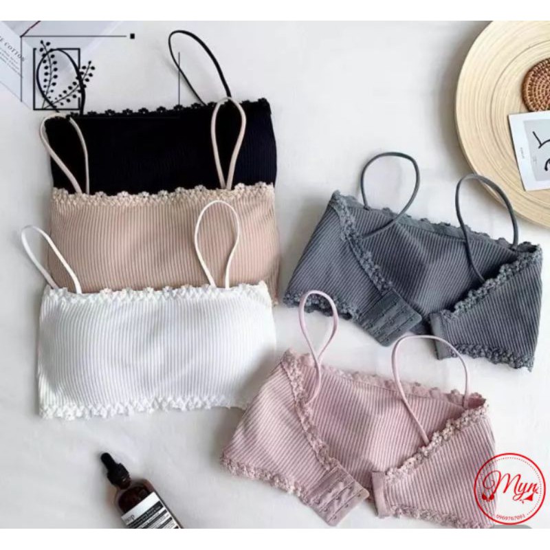 Áo ngực đệm mỏng freesize len tăm quây 636 MYN_UNDERWEAR