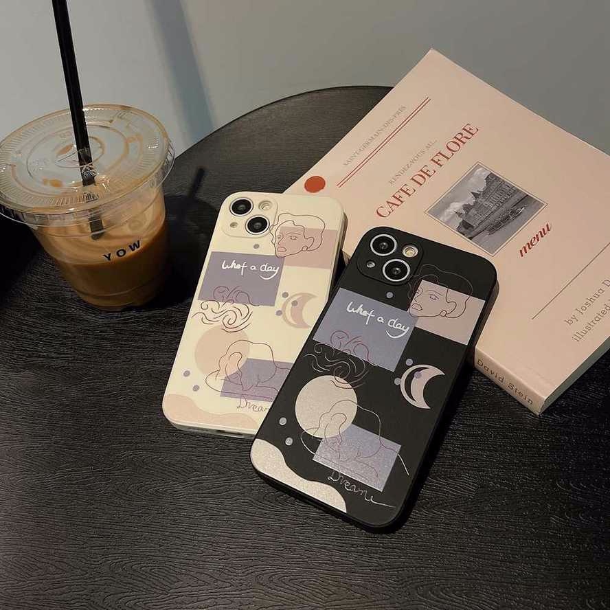 Ốp Điện Thoại Mềm Phối Da Nghệ Thuật Cho iPhone 13 12 11 Pro Xs Max XR X 6 6s Plus SE 2020