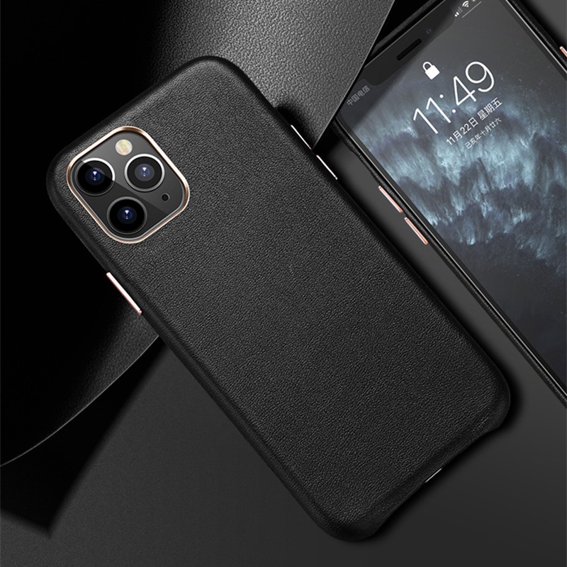 Ốp Điện Thoại Da Thật Sang Trọng Cho iphone 11 11 pro max x xr xs max