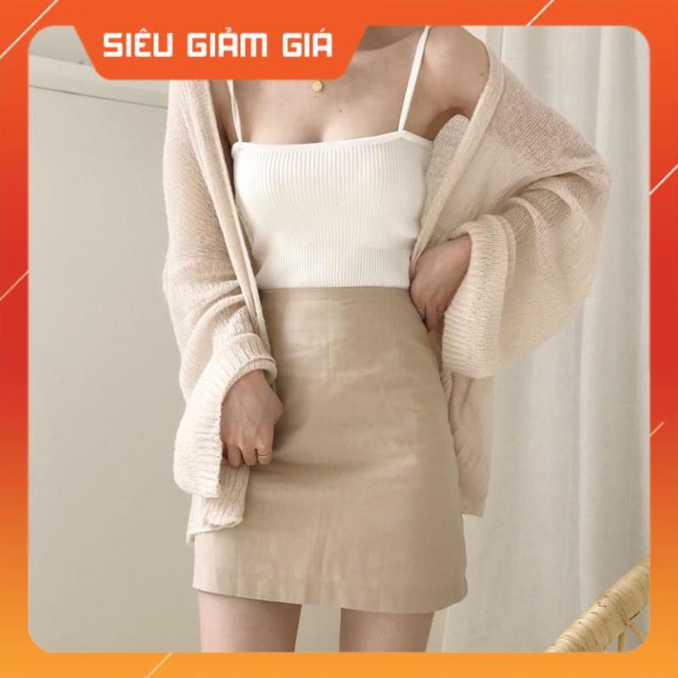 Áo Cardigan len mỏng dài tay dáng rộng khoác ngoài hàng Quảng Châu loại 1 form dưới 70kg AL03