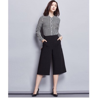 Quần lửng ống rộng-quần lửng culottes-Vải tuyết mưa-Giá công phá