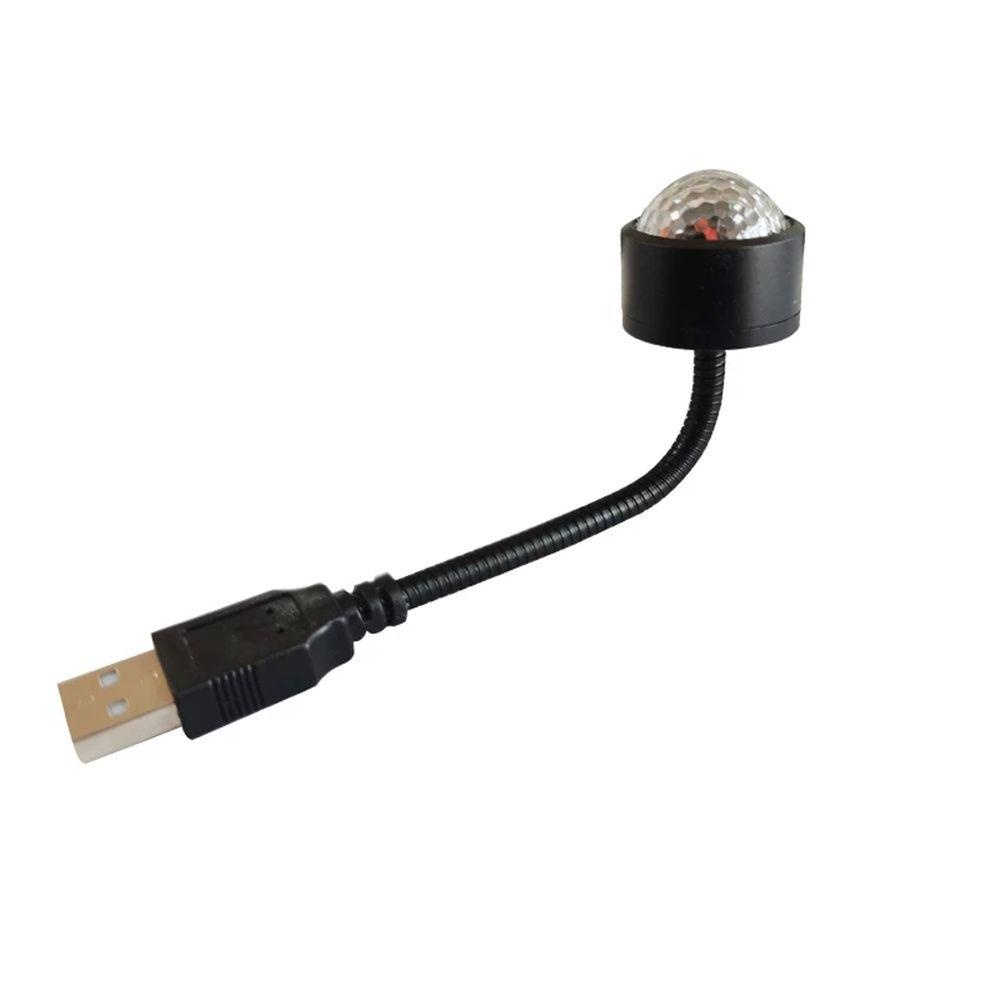 Đèn LED USB Nhiều Màu Khối Lượng Nhẹ Điều Khiển Bằng Giọng Nói Trang Trí Xe Hơi