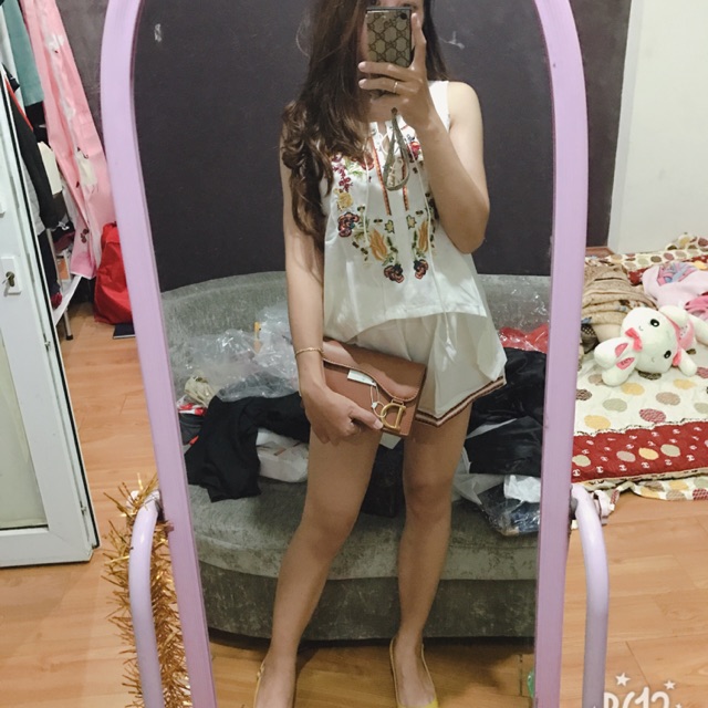 Bộ sát nách thêu
