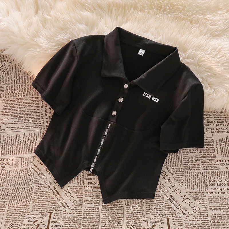 Set Áo Thun Ngắn Tay + Quần Jeans Lưng Cao Thời Trang Hè Hàn Quốc Mới 2022 Cho Nữ