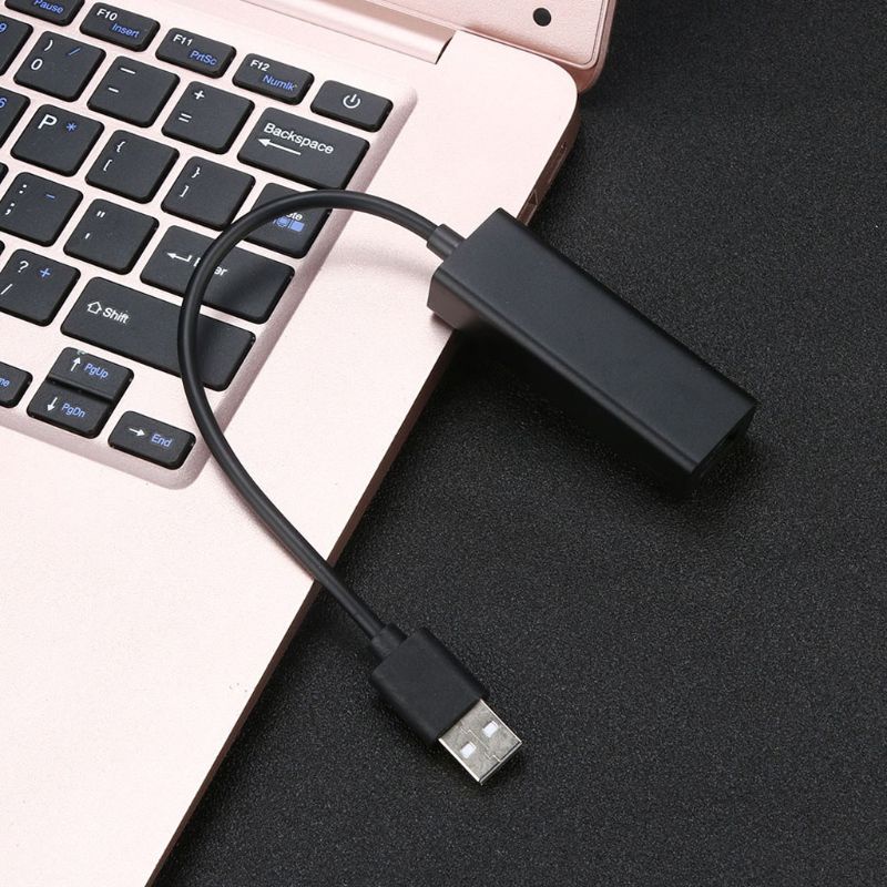 Đầu Chuyển Đổi Thẻ Mạng Ethernet USB 3 0 Màu Đen Chuyên Dụng Cho Switch PC
