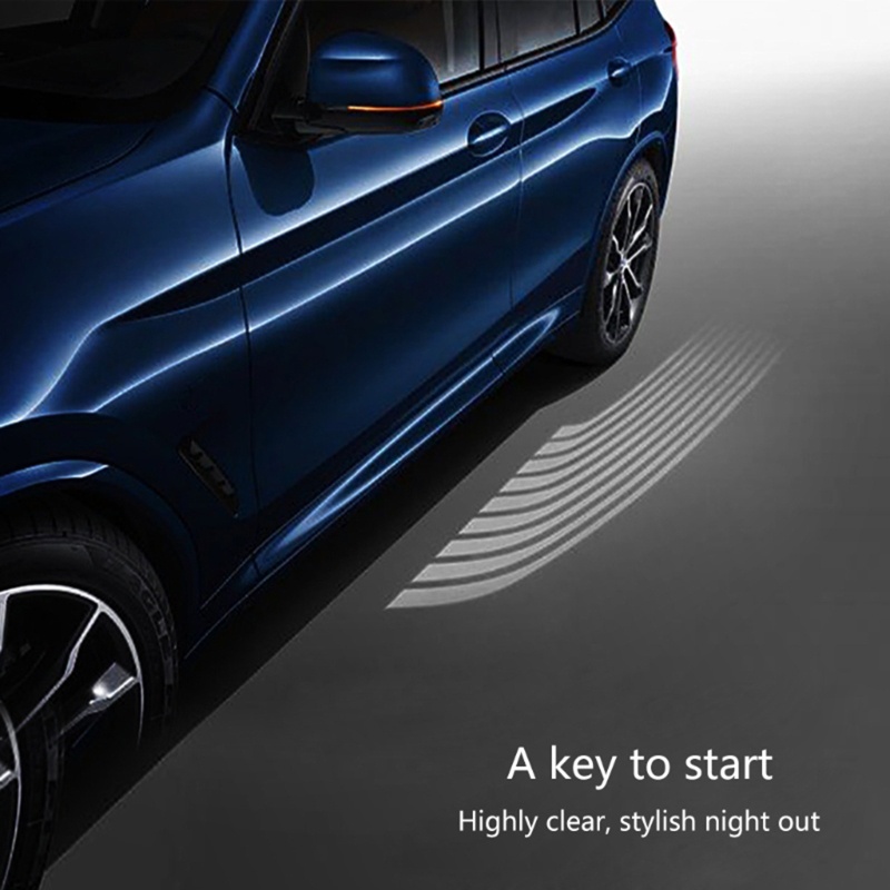Bộ 2 Đèn LED Chiếu Logo Gắn Cửa Xe Hơi Chống Va Chạm Hình Đôi Cánh Thiên Thần
