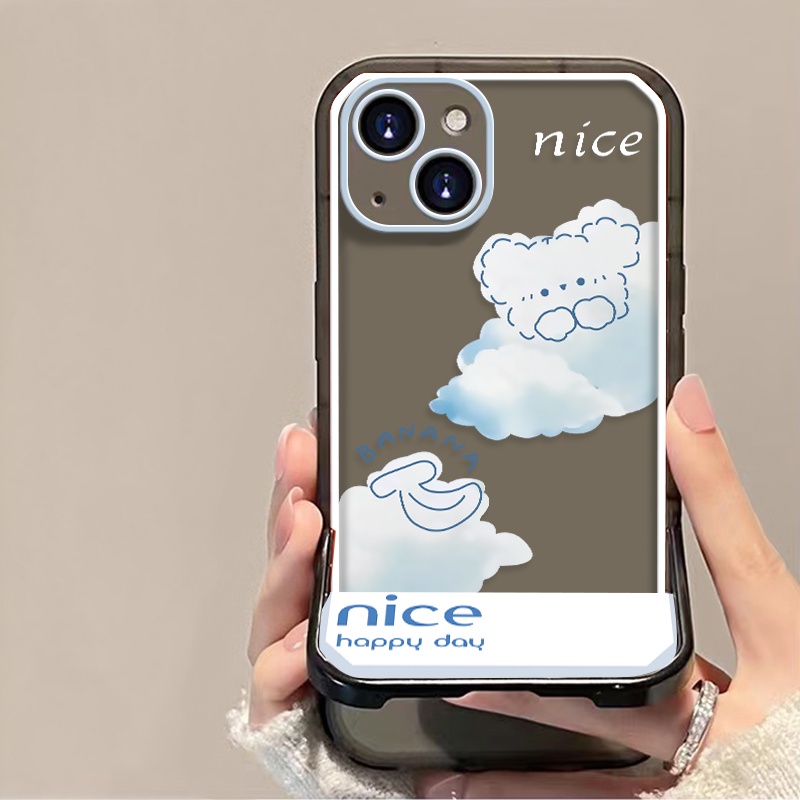 Ốp Điện Thoại Silicon Mềm Trong Suốt Chống Sốc Có Giá Đỡ Cho IPhone 13 12 11 Pro Max X XS XR 7 8 Plus 6 6S SE 2020